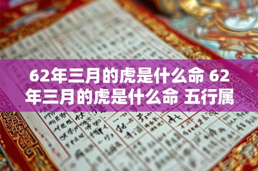 62年三月的虎是什么命 62年三月的虎是什么命 五行属性是什么