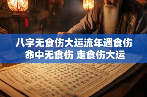 八字无食伤大运流年遇食伤 命中无食伤 走食伤大运