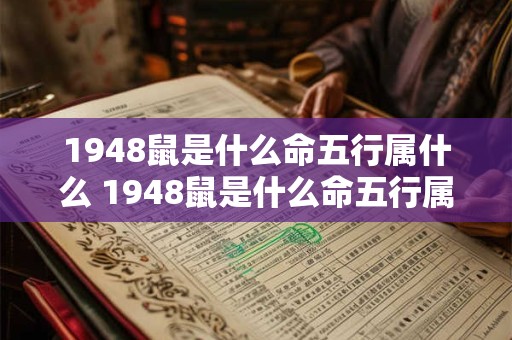 1948鼠是什么命五行属什么 1948鼠是什么命五行属什么属性