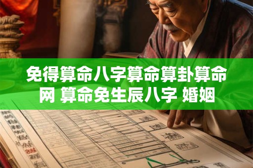 免得算命八字算命算卦算命网 算命免生辰八字 婚姻