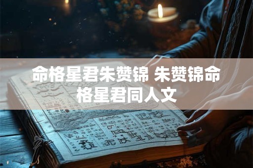 命格星君朱赞锦 朱赞锦命格星君同人文