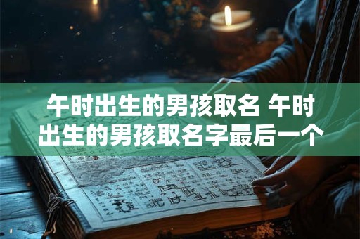 午时出生的男孩取名 午时出生的男孩取名字最后一个字