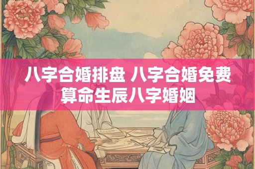 八字合婚排盘 八字合婚免费算命生辰八字婚姻
