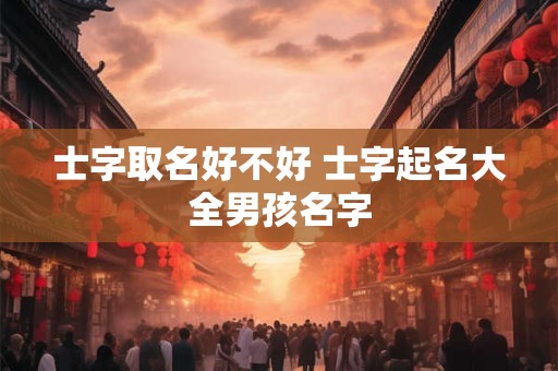 士字取名好不好 士字起名大全男孩名字