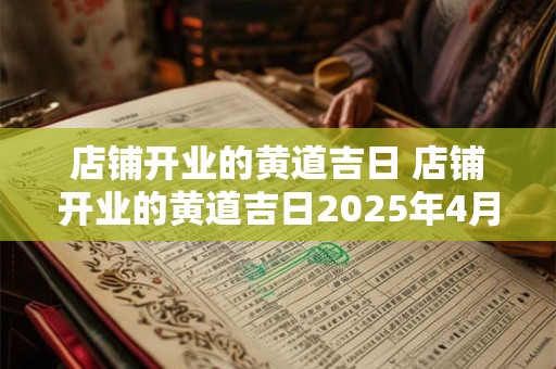 店铺开业的黄道吉日 店铺开业的黄道吉日2025年4月