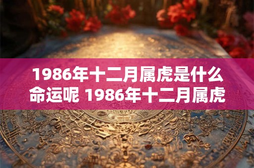 1986年十二月属虎是什么命运呢 1986年十二月属虎是什么命运呢女孩