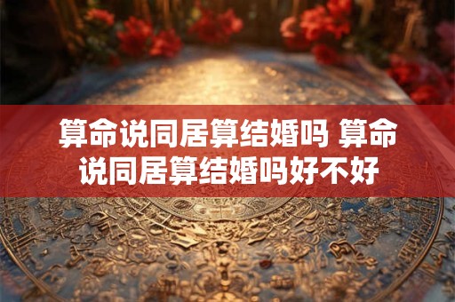 算命说同居算结婚吗 算命说同居算结婚吗好不好