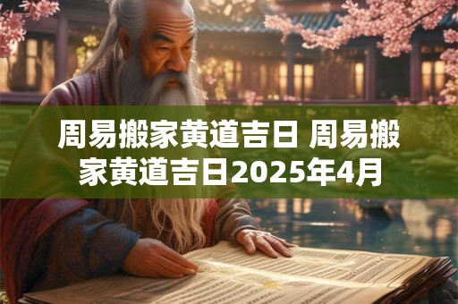 周易搬家黄道吉日 周易搬家黄道吉日2025年4月