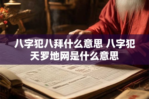 八字犯八拜什么意思 八字犯天罗地网是什么意思