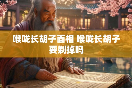 喉咙长胡子面相 喉咙长胡子要剃掉吗