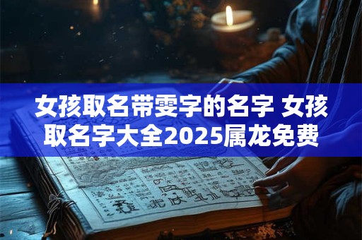 女孩取名带雯字的名字 女孩取名字大全2025属龙免费取名