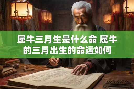 属牛三月生是什么命 属牛的三月出生的命运如何