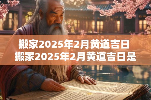 搬家2025年2月黄道吉日 搬家2025年2月黄道吉日是哪几天