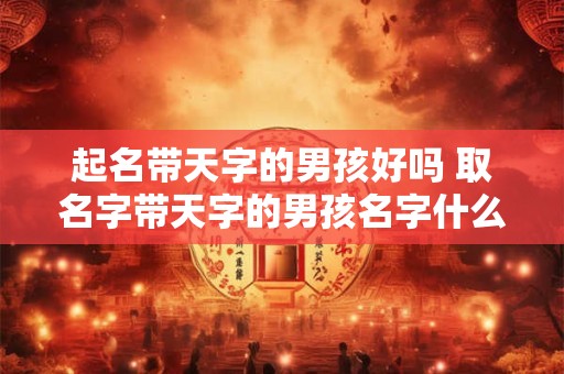 起名带天字的男孩好吗 取名字带天字的男孩名字什么好听