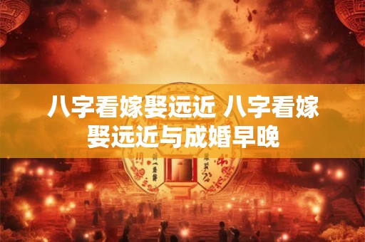 八字看嫁娶远近 八字看嫁娶远近与成婚早晚