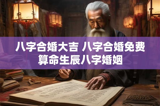 八字合婚大吉 八字合婚免费算命生辰八字婚姻