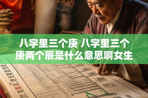 八字里三个庚 八字里三个庚两个辰是什么意思啊女生怎么办