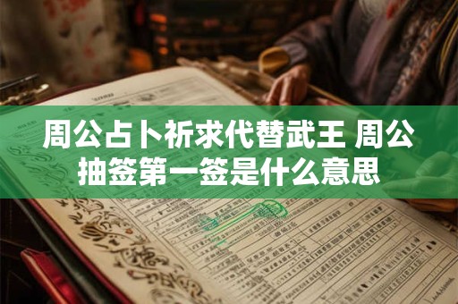周公占卜祈求代替武王 周公抽签第一签是什么意思