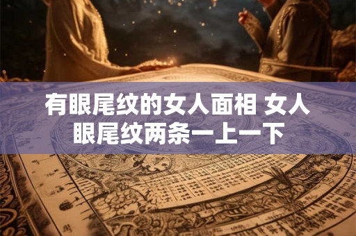有眼尾纹的女人面相 女人眼尾纹两条一上一下
