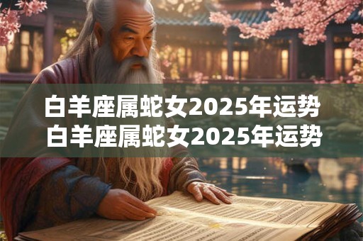 白羊座属蛇女2025年运势 白羊座属蛇女2025年运势及运程