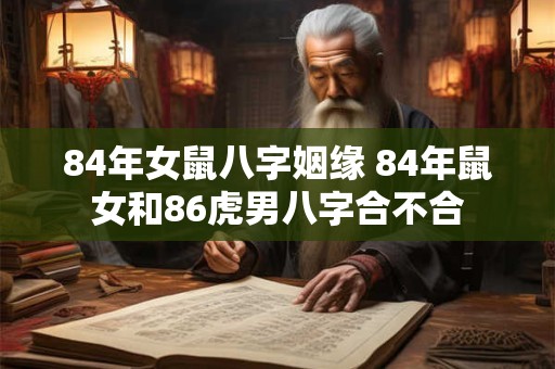 84年女鼠八字姻缘 84年鼠女和86虎男八字合不合