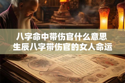 八字命中带伤官什么意思 生辰八字带伤官的女人命运如何