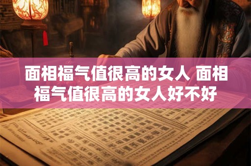 面相福气值很高的女人 面相福气值很高的女人好不好