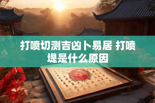 打喷切测吉凶卜易居 打喷堤是什么原因