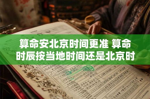 算命安北京时间更准 算命时辰按当地时间还是北京时间