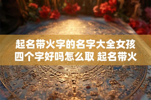 起名带火字的名字大全女孩四个字好吗怎么取 起名带火字的名字大全女孩四个字好吗怎么取网名