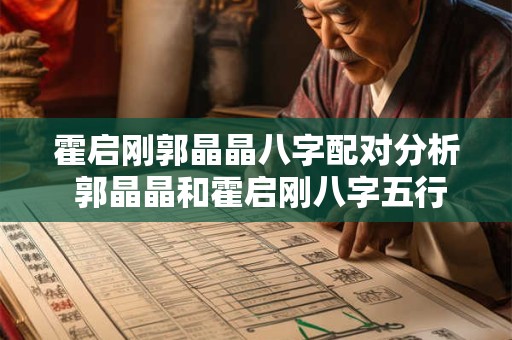 霍启刚郭晶晶八字配对分析 郭晶晶和霍启刚八字五行关系