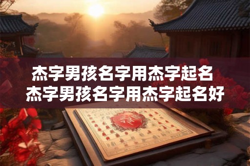 杰字男孩名字用杰字起名 杰字男孩名字用杰字起名好不好