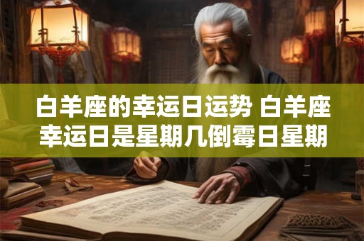 白羊座的幸运日运势 白羊座幸运日是星期几倒霉日星期几