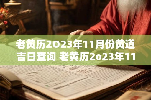 老黄历2O23年11月份黄道吉日查询 老黄历2o23年11月份黄道吉日查询