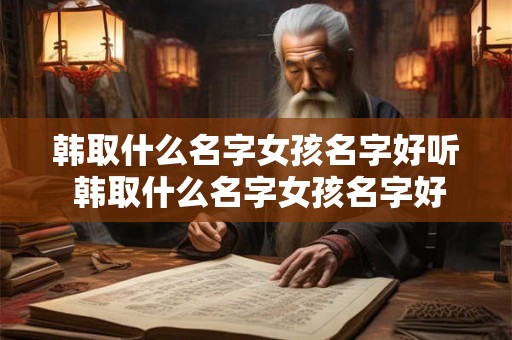 韩取什么名字女孩名字好听 韩取什么名字女孩名字好听两个字