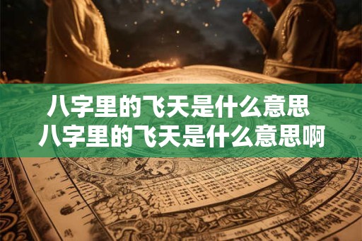 八字里的飞天是什么意思 八字里的飞天是什么意思啊