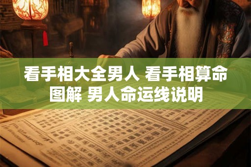 看手相大全男人 看手相算命图解 男人命运线说明