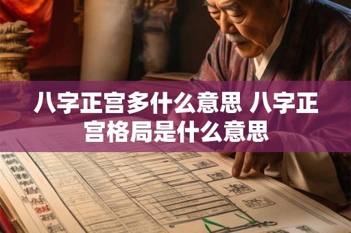 八字正宫多什么意思 八字正宫格局是什么意思 八字正宫多什么意思 八字正宫格局是什么意思