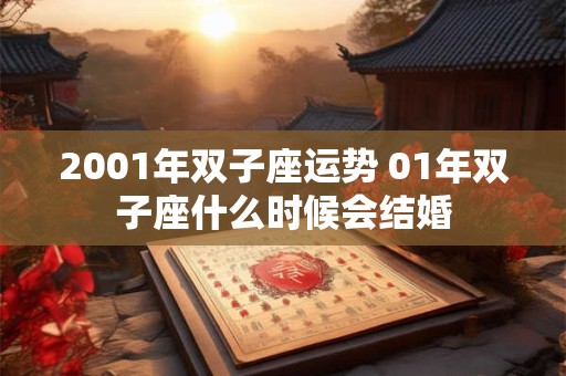 2001年双子座运势 01年双子座什么时候会结婚