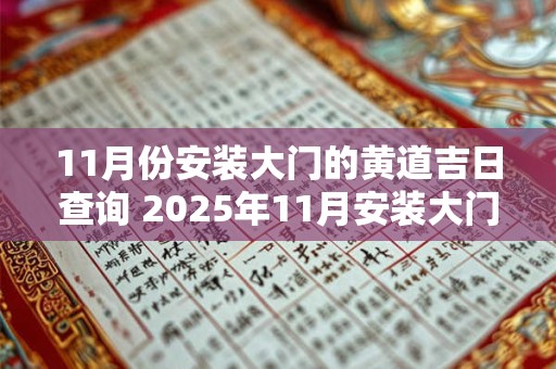 11月份安装大门的黄道吉日查询 2025年11月安装大门黄道吉日一览表