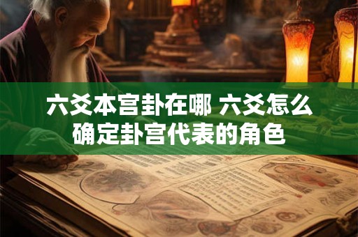 六爻本宫卦在哪 六爻怎么确定卦宫代表的角色