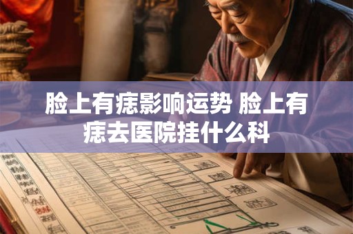 脸上有痣影响运势 脸上有痣去医院挂什么科