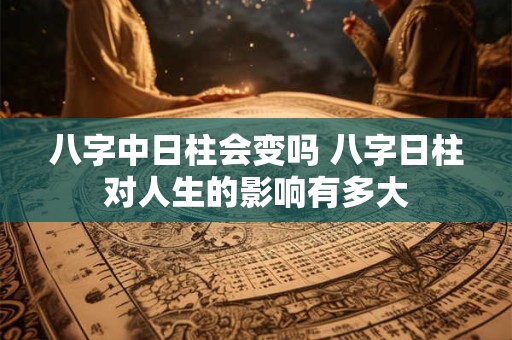 八字中日柱会变吗 八字日柱对人生的影响有多大