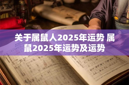 详细阅读:关于属鼠人2025年运势 属鼠2025年运势及运势 关于属鼠人2025年运势 属鼠2025年运势及运势