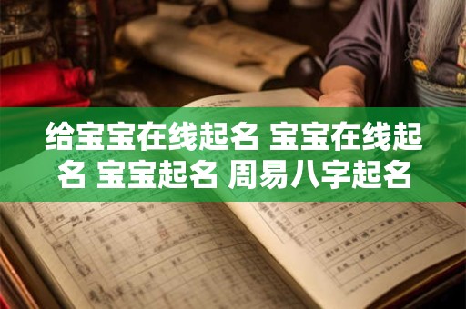 给宝宝在线起名 宝宝在线起名 宝宝起名 周易八字起名