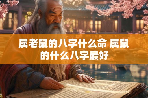 属老鼠的八字什么命 属鼠的什么八字最好