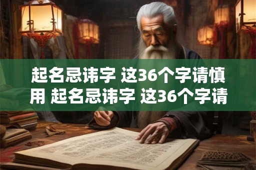 起名忌讳字 这36个字请慎用 起名忌讳字 这36个字请慎用什么意思