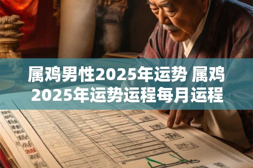 属鸡男性2025年运势 属鸡2025年运势运程每月运程