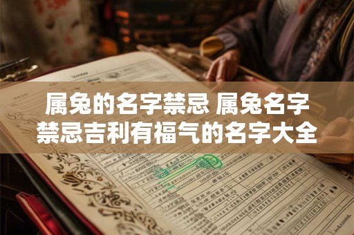 属兔的名字禁忌 属兔名字禁忌吉利有福气的名字大全