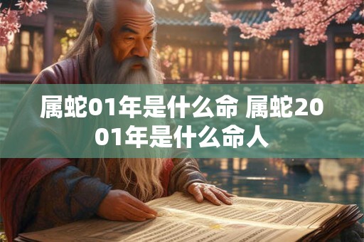 属蛇01年是什么命 属蛇2001年是什么命人